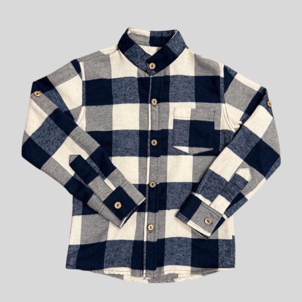 Camisa Pilu Cuadrille Cuello Mao Manga Larga Niño - Imagen 5