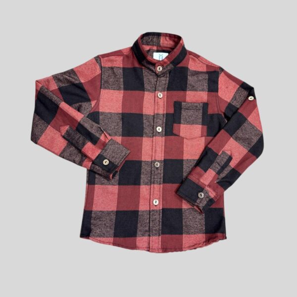 Camisa Pilu Cuadrille Cuello Mao Manga Larga Niño - Imagen 6