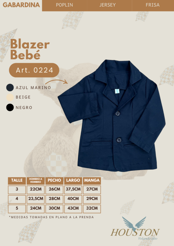 Blazer Gabardina Bebe - Imagen 8