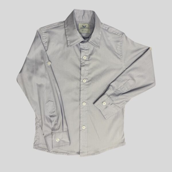 Camisa Poplin Elastizada Manga Larga Niño - Imagen 7