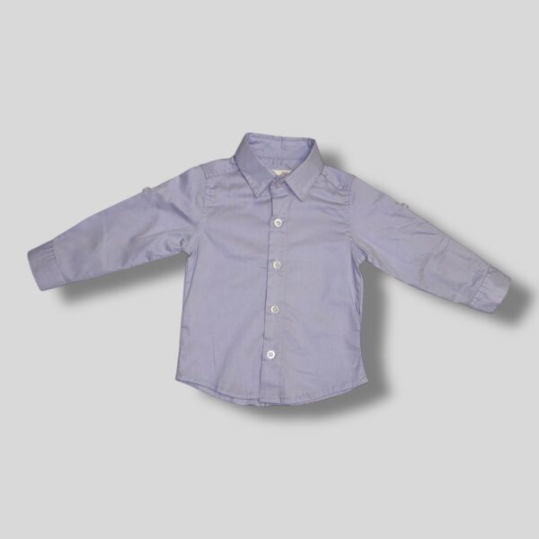 Camisa Poplin Elastizada Manga Larga Bebe - Imagen 3