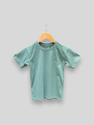 Remera Algodon Basica Con Bordado niño