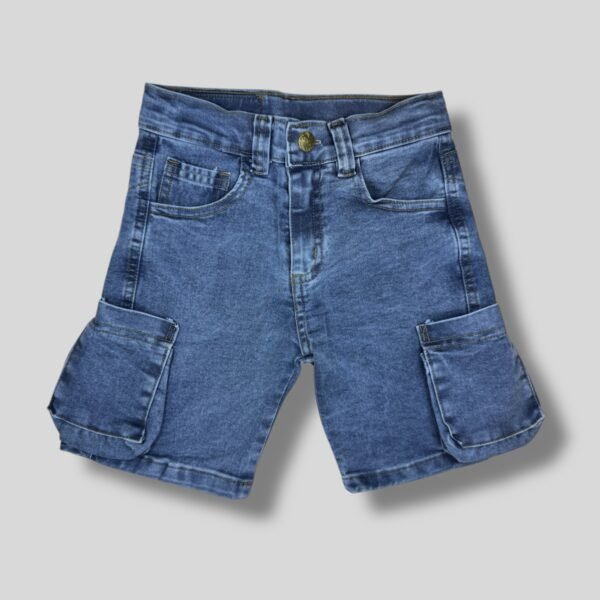 Bermuda Cargo Baggy Jeans Niño - Imagen 4