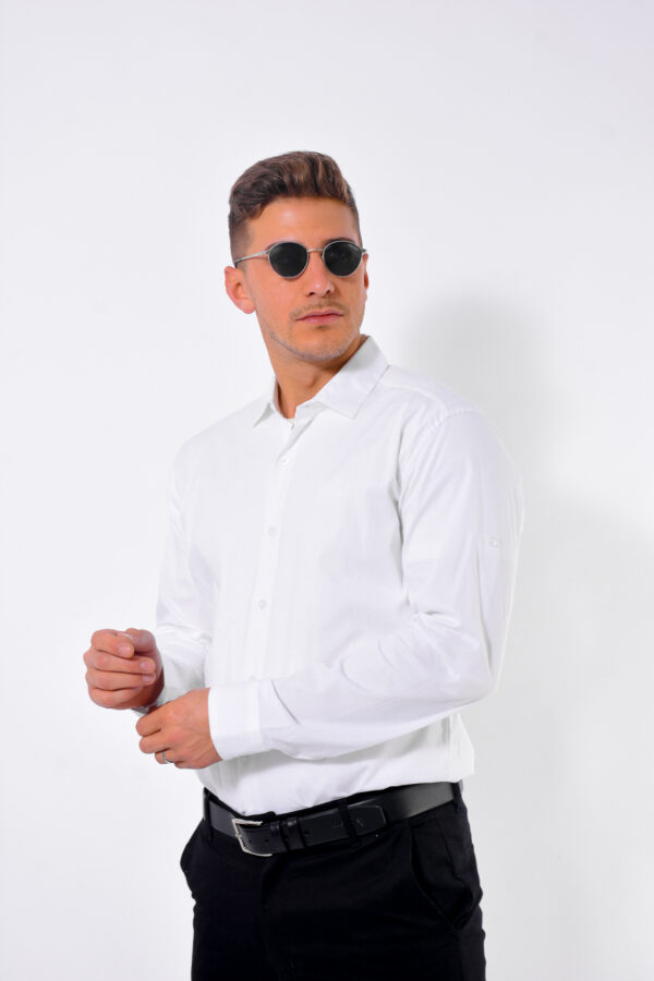 Camisa Poplin Basica ML Adulto - Imagen 2