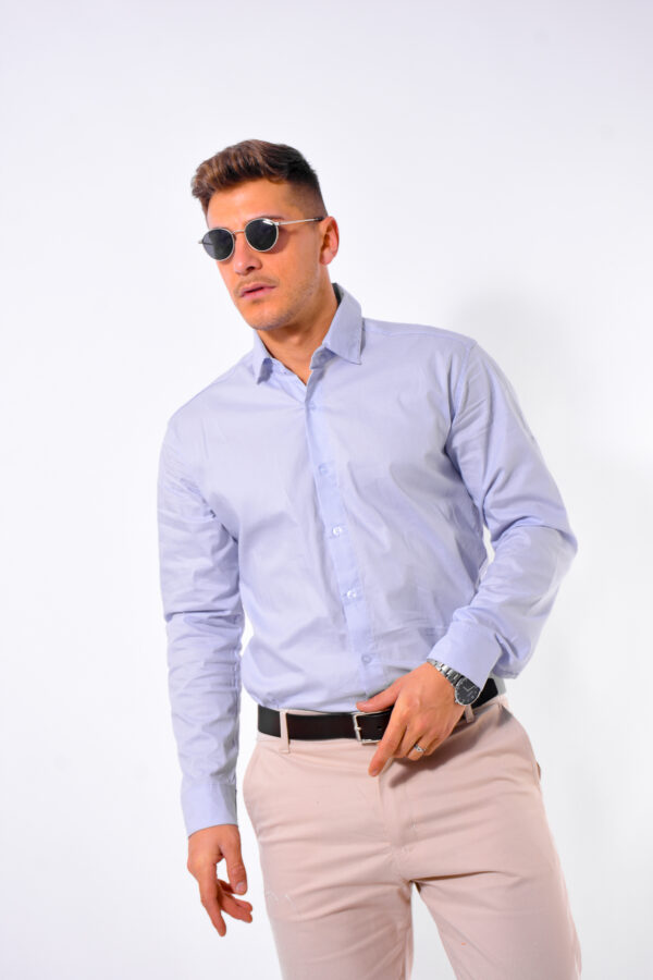 Camisa Poplin Basica ML Adulto - Imagen 4