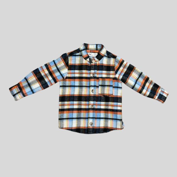 Camisa Pilu Cuadrille Cuello Mao Manga Larga Bebe - Imagen 4