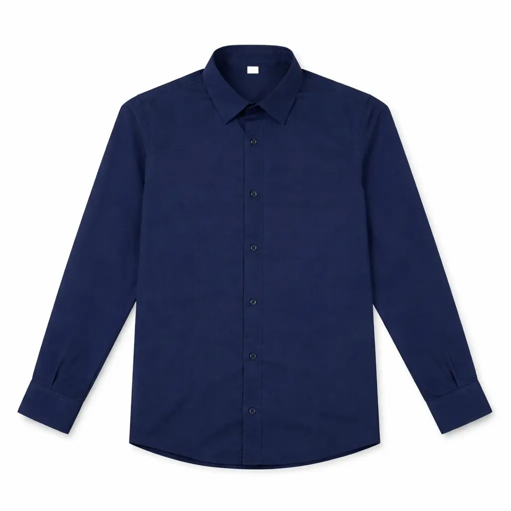 Camisa poplin elastizada cuello clasico niño