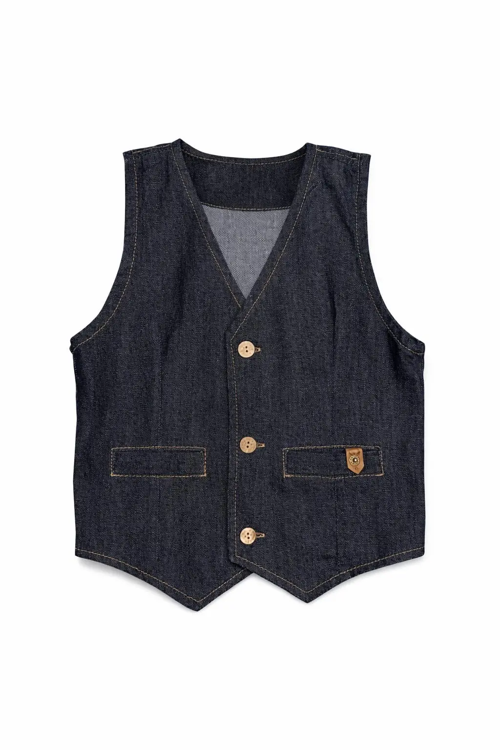 Chaleco de jean niño